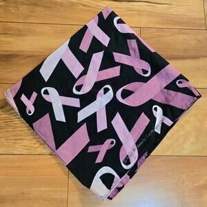 Breast Cancer Awareness Pink Ribbon Bandana